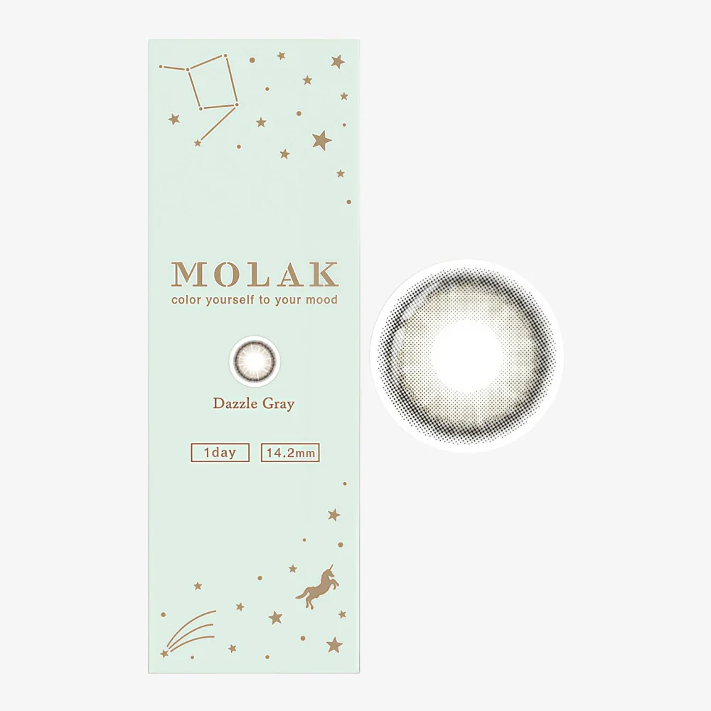 MOLAK Daily Contact Lens (Dazzle Gray) (10 Lenses) -3.50