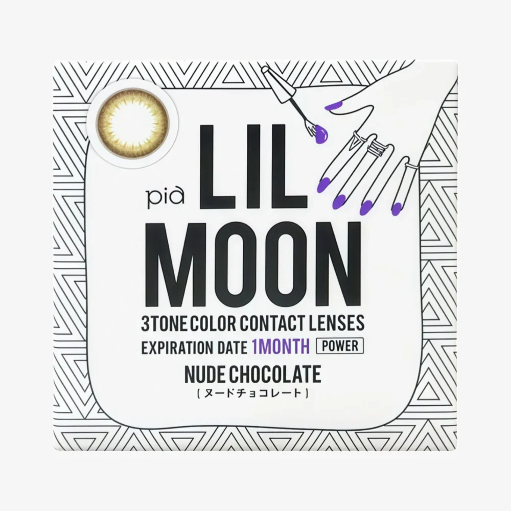 LIL MOON Monthly Contact Lens (Nude Chocolate) (1 Lens) -3.00