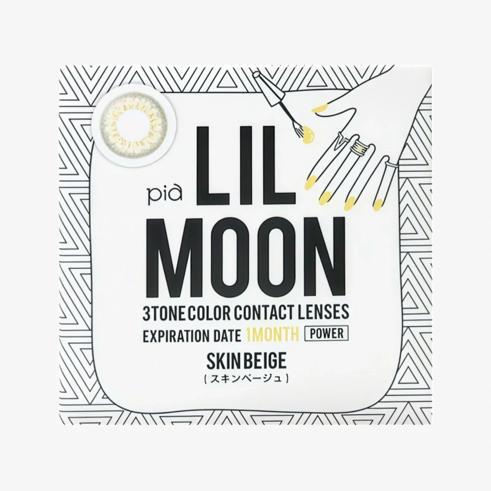 LIL MOON Monthly Contact Lens (Skin Beige) (1 Lens) -4.00