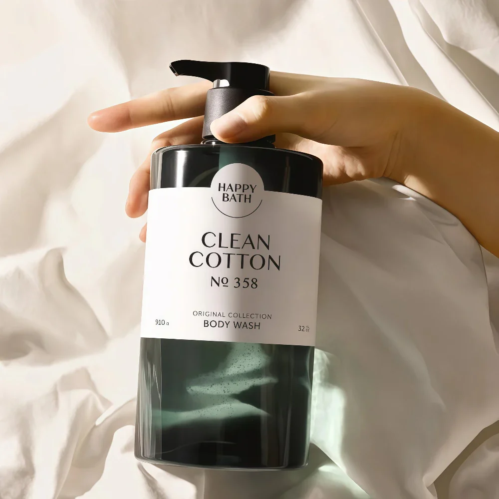 HAPPY BATH Clean Cotton Body Wash 910g