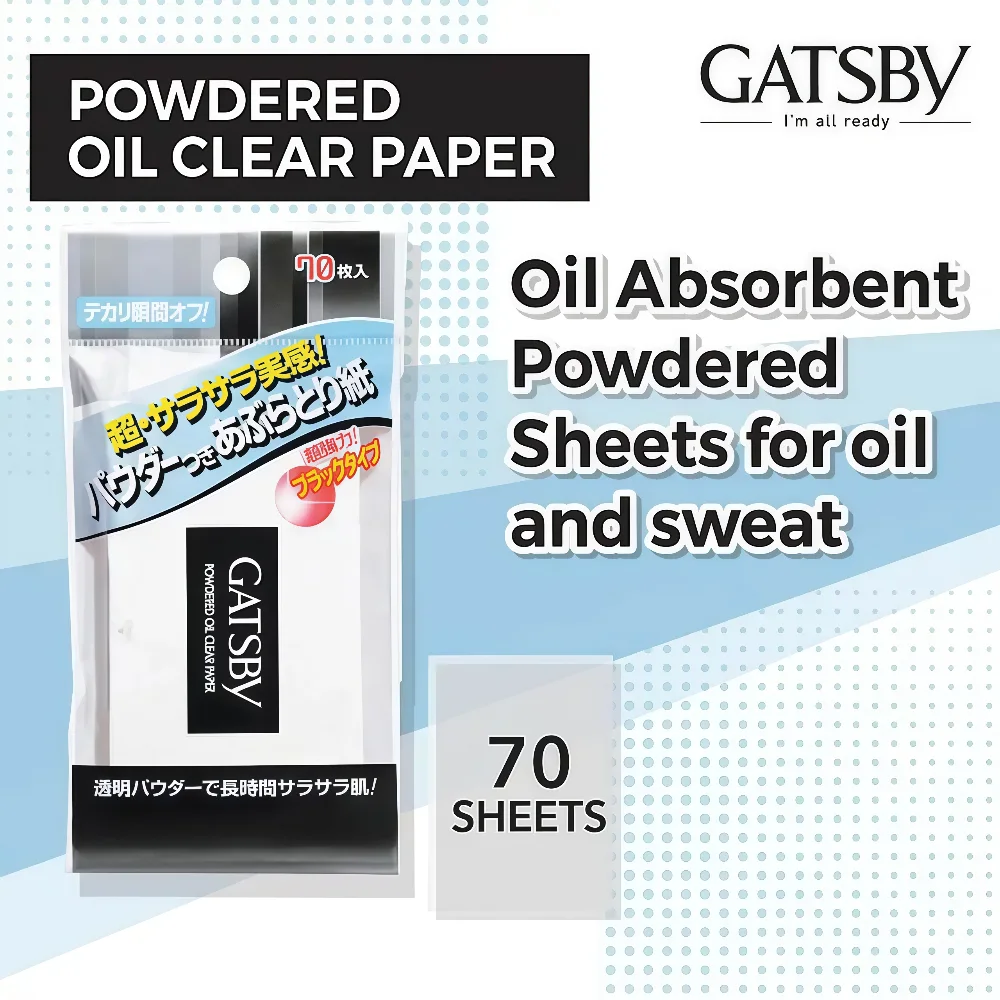 GATSBY Powder Oil Removal Paper 70 Sheets