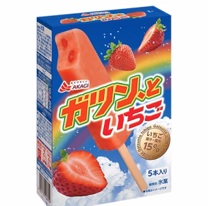 AKAGINYU GYO BRAND STRAWBERRY FLAVORED ICE BAR (58MLX5)