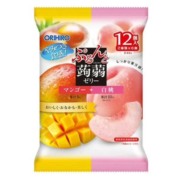ORIHIRO Konjac Jelly Peach + Mango Flavor 240g