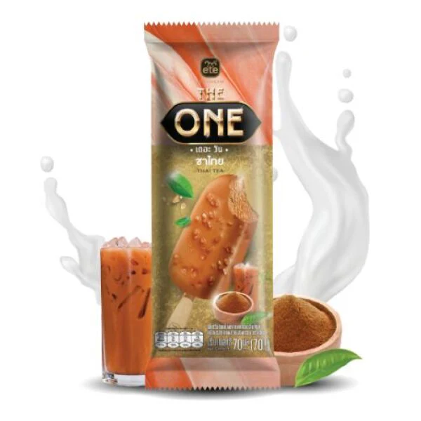 ETE Coconut Milk Frozen Dessert Bar with Thai Tea& Bread Sprinkles Coating 1pc