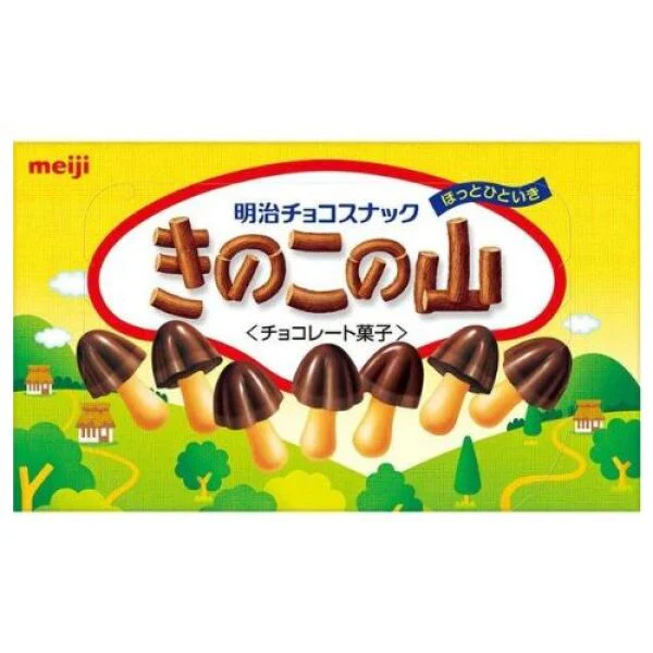 Meiji Mushroom Shape Chocolate Biscuits 74g