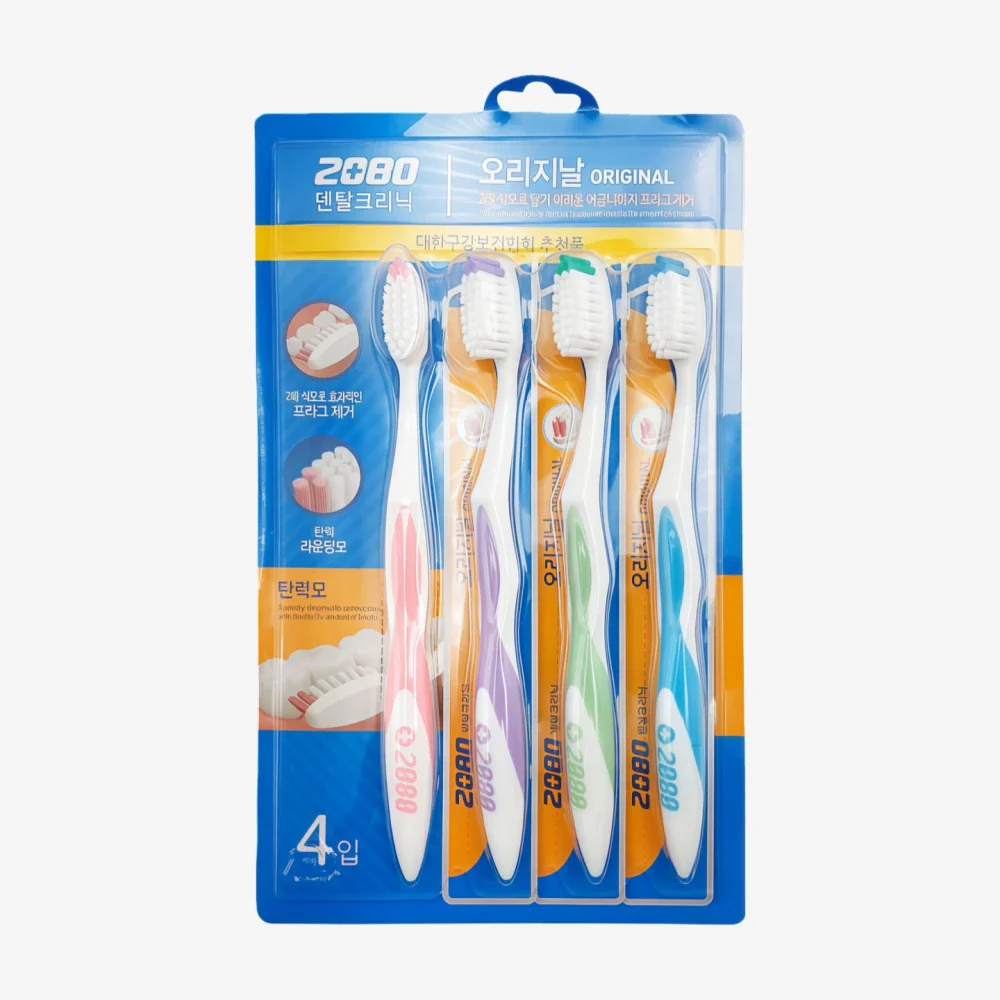 2080 !! Original Toothbrush 4pcs Elastic Bristle