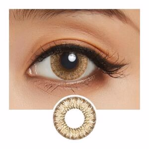 LIL MOON Monthly Contact Lens (Cream Nuts) (1 Lens) -1.25