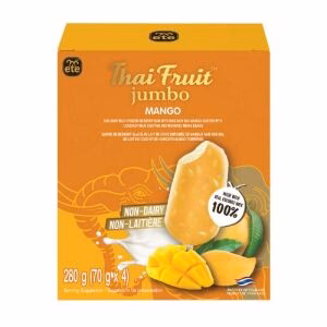 ETE Coconut Milk Frozen Dessert Bar With Mango Coconut Milk& Mung Bean Coated 4pcs