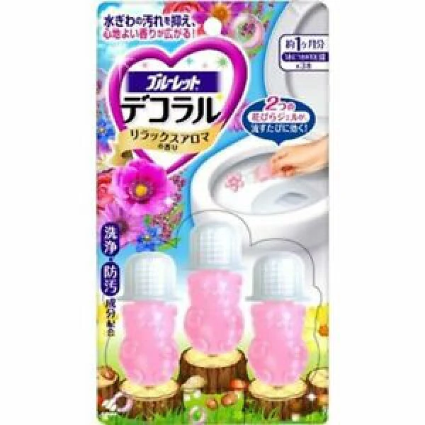 KOBAYASHI Toilet Bowl Cleaner (3 Single-use Tubes) Relax Aroma