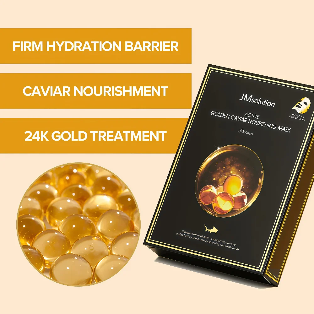 JM solution Active Golden Caviar Nourishing Mask 10pcs