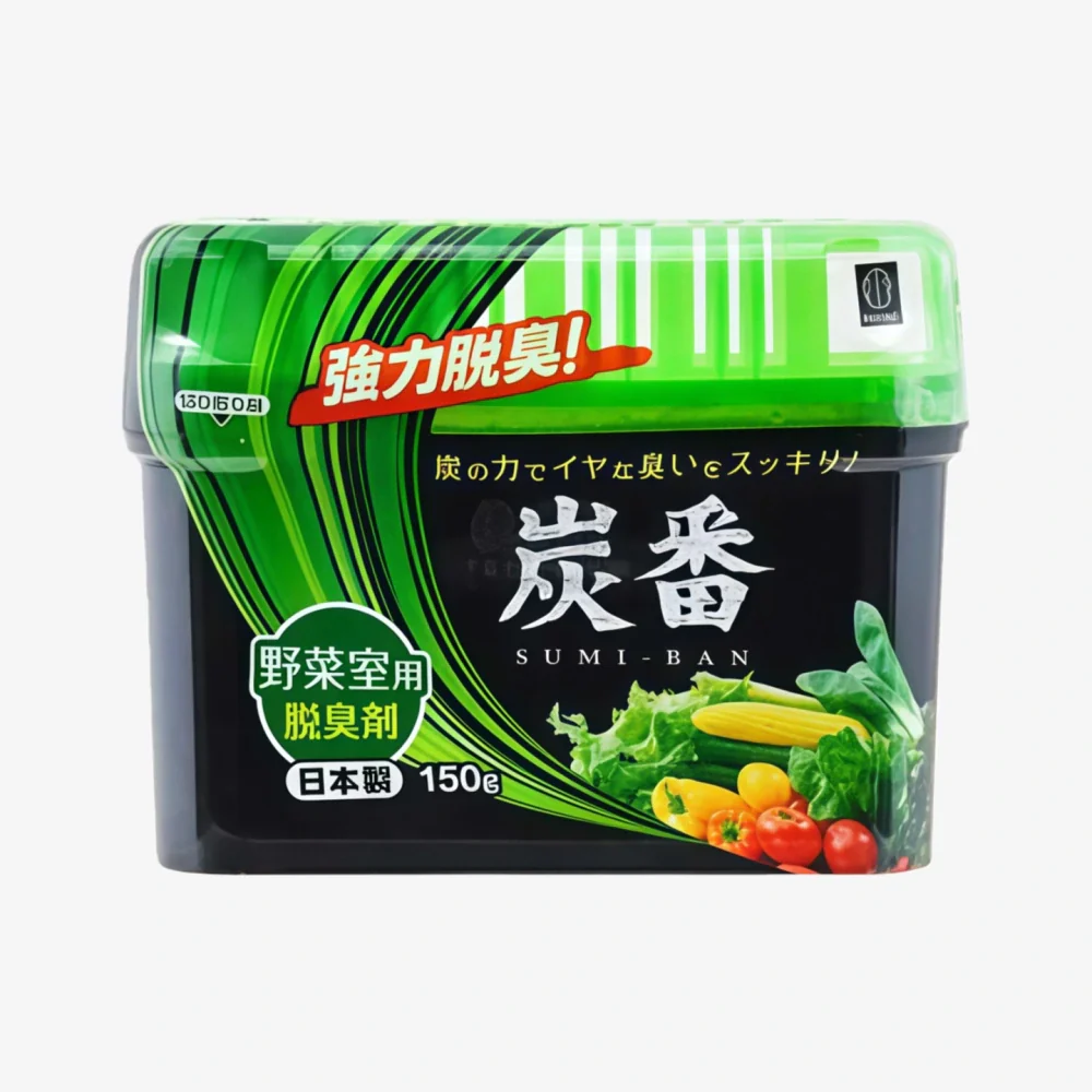 KOKUBO Charcoal Refrigerator Deodorant For Vegetable Room 150g