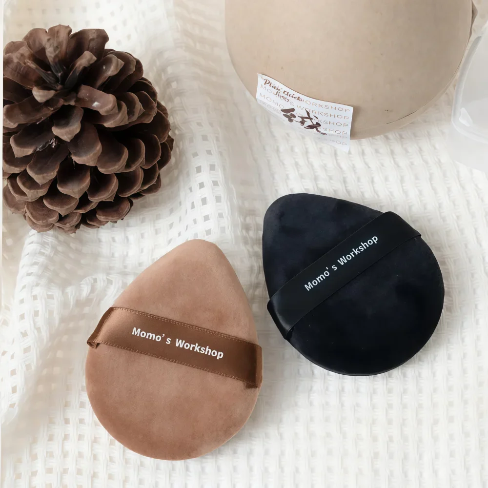 MOMOS  WORKSHOP Fluffy Loose Powder Puff 2pcs Set