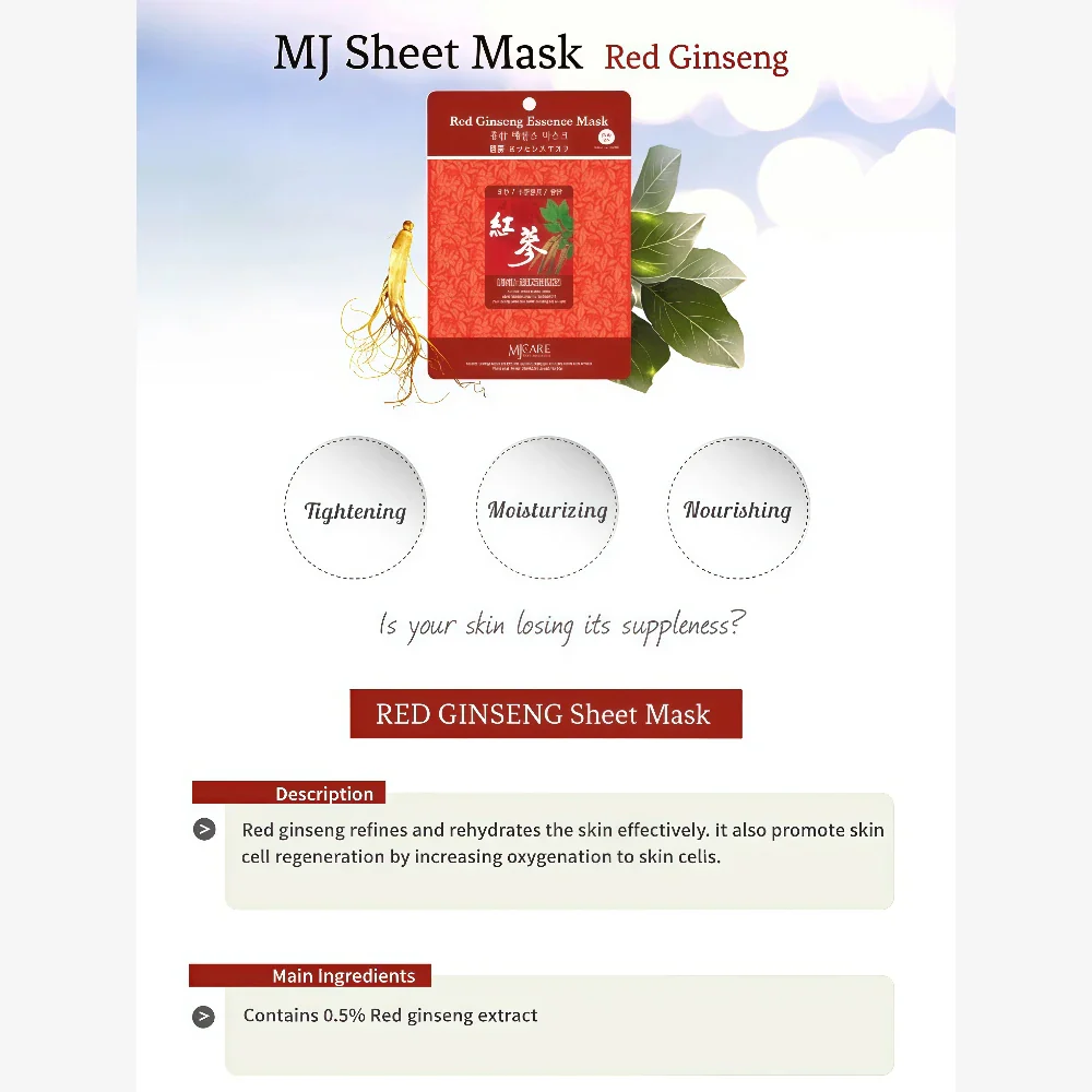 MIJIN Mask Red Ginseng 23g