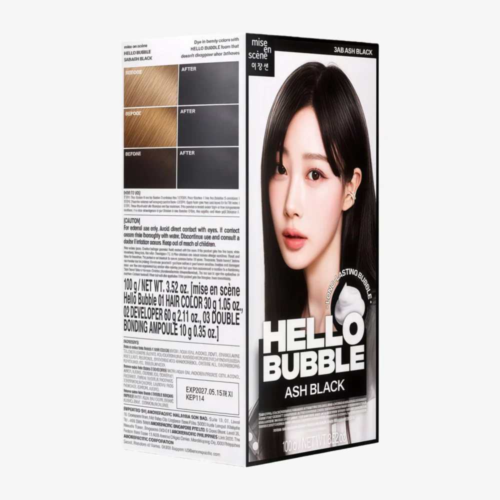MISE EN SCENE Hello Bubble 3AB Ash Black