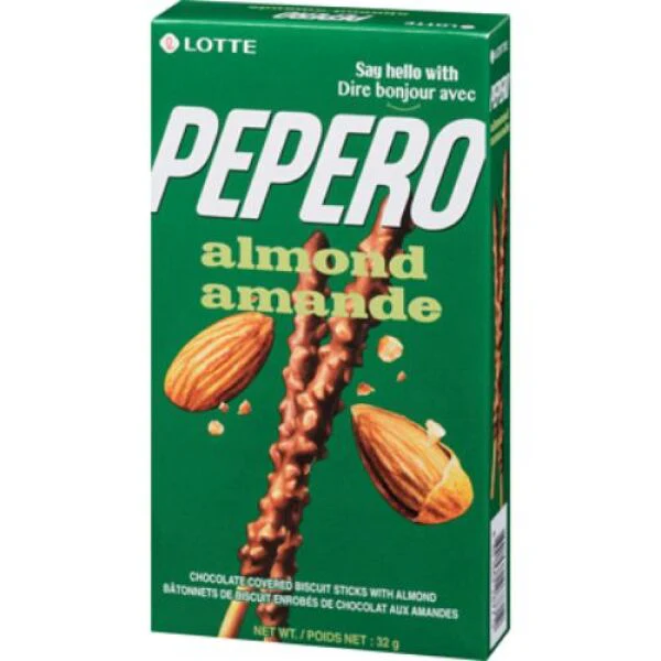 LOTTE Pepero Chocolate Almond Sticks 32g