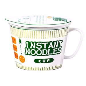 Noodle Cup Ceramic Cover (Green)