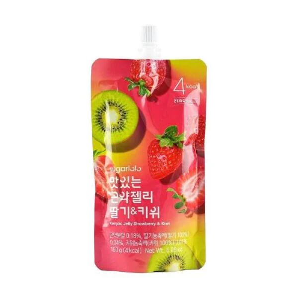 SUGARLOLO 4Kcal Konjac Jelly (Strawberry, kiwi Flavor) 150g