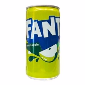 Fanta Soda Drink (Green Apple Flavor) (Iraq) 185ml