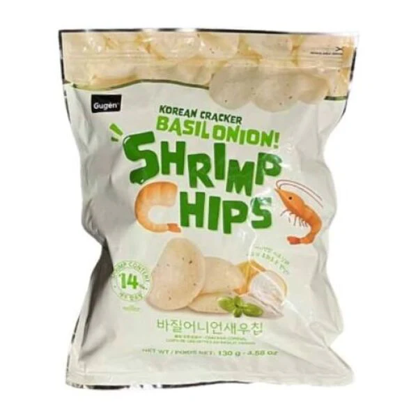 GUGEN Korean Cracker Basil Onion Shrimp Chips 130g