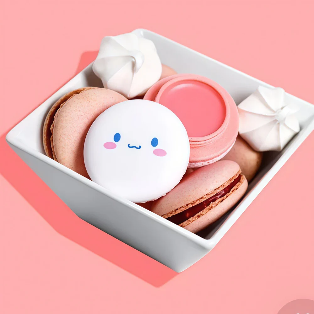 THE CREME SHOP Macaron Lip Balm Cinnamoroll Peach Mousse