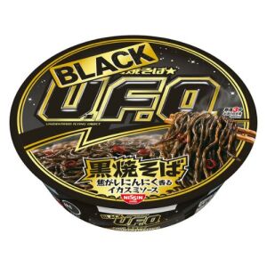 Nissin UFO Black Yakisoba Squid Ink Garlic Fried Noodles 100g