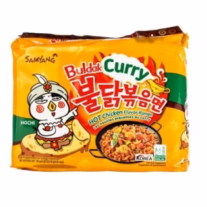 SAMYANG Buldak Hot Chicken Ramen Curry Flavor (5 Bags)