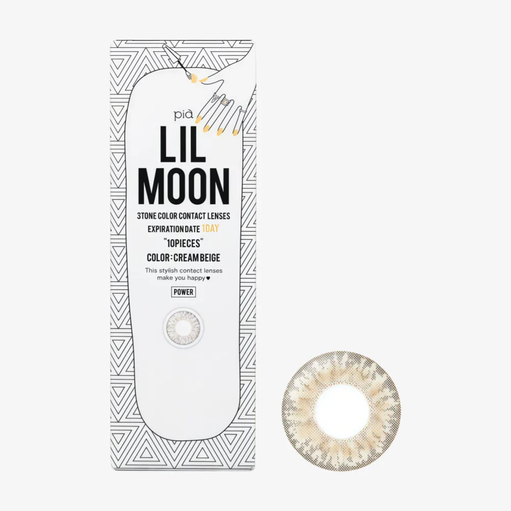 LILMOON 1 Day Cream Beige Contact Lens | 10pcs -3.50
