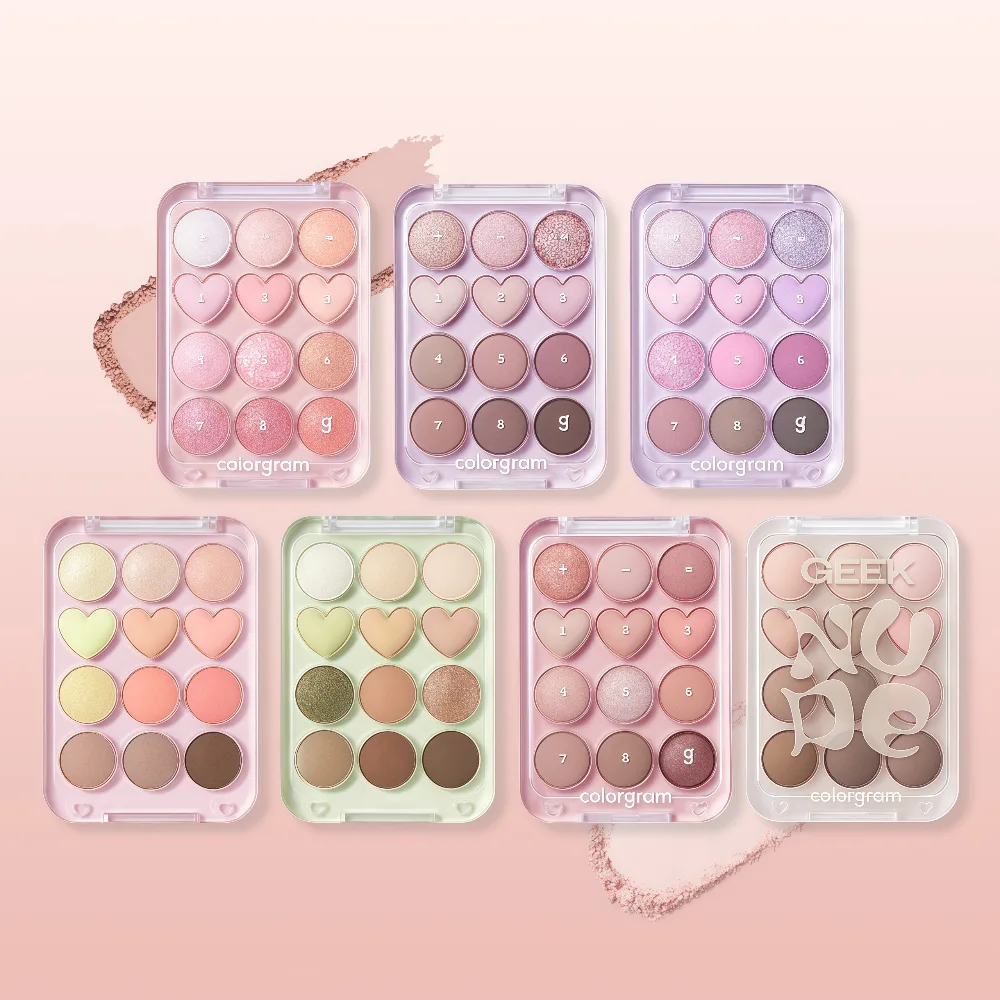COLORGRAM Pin Point Eyeshadow Palette 02 Pink & Mauve