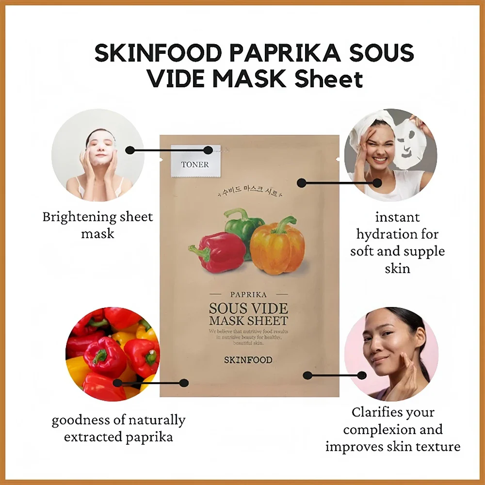 SKINFOOD Paprika Sous Vide Mask Sheet (10)
