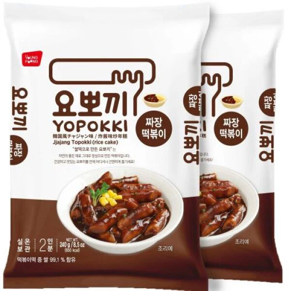 YOPOKKI Rice Cake Black Soybean Flavor 240g