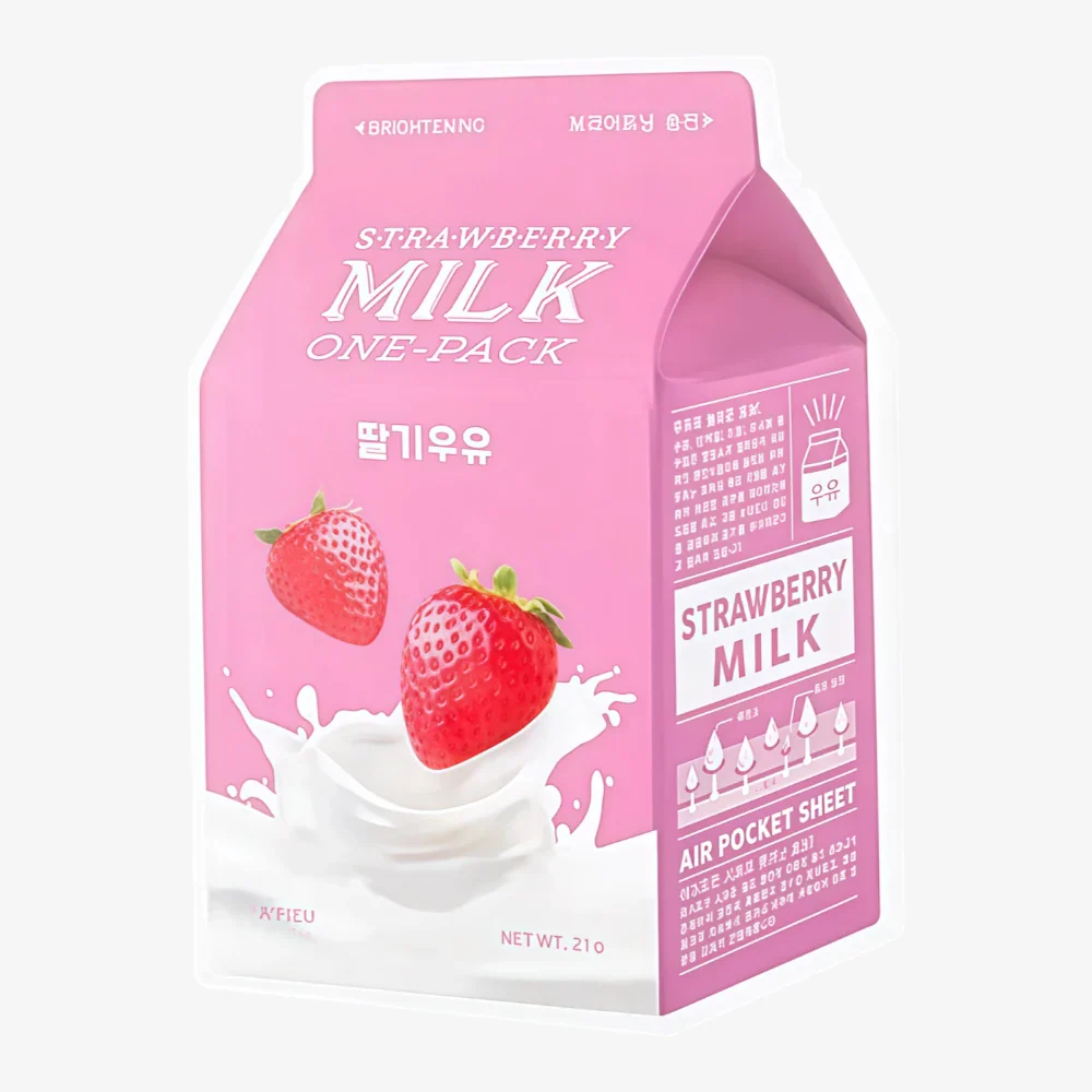 APIEU Milk Sheet Mask Strawberry 1pc