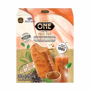 ETE Coconut Milk Frozen Dessert Bar with Thai Tea& Bread Sprinkles Coating 4pcs