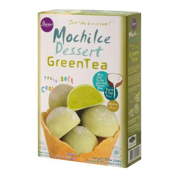 BUONO Mochi Ice Dessert-Green Tea 208g