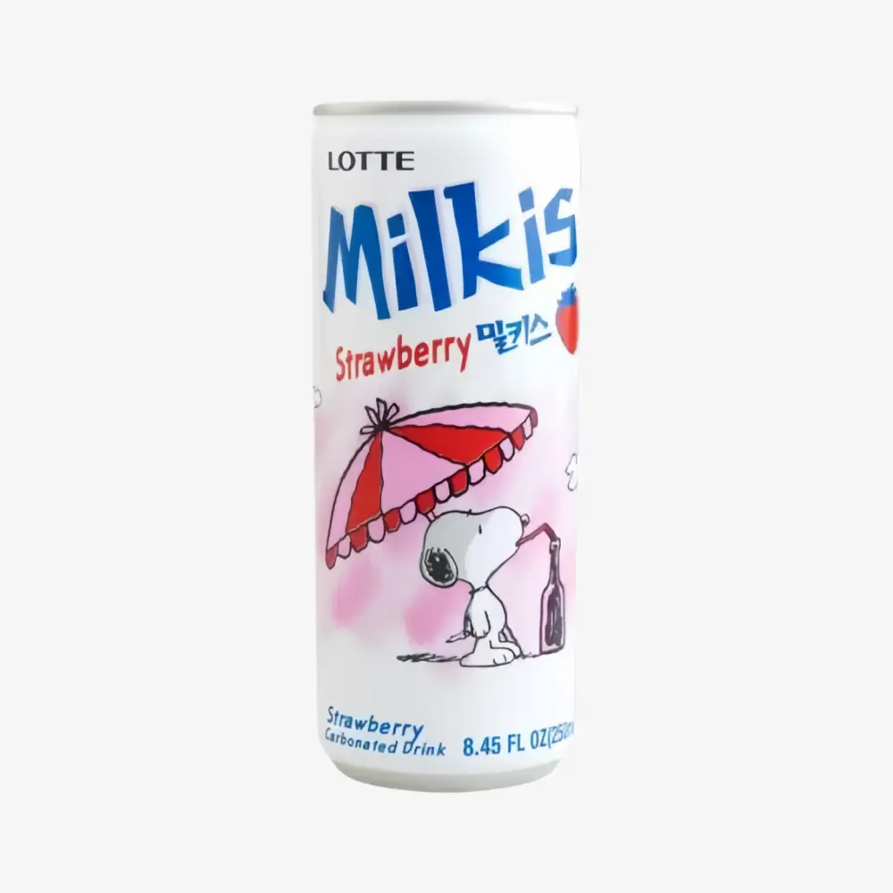 LOTTE Milkis Carbonated Drink (Strawberry Flavor) 250ml