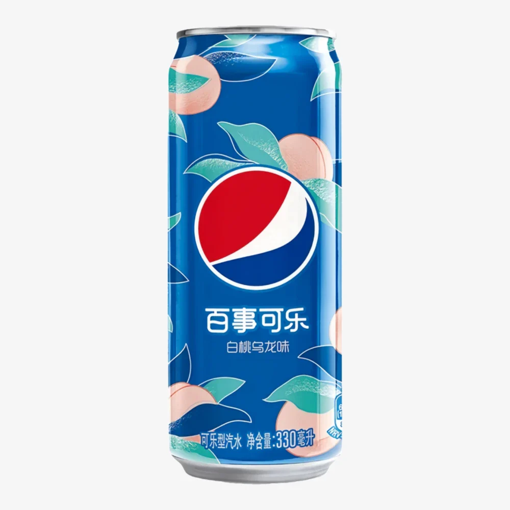 PEPSI Cola Soda (Peach Oolong Flavor) 330ml