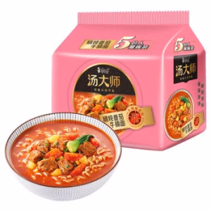 KSF Tomato Beef Sirioin Flavour Instant Noodles *5Bag