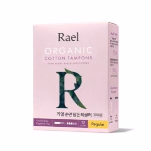 RAEL Organic Cotton Sanitary Tampons Regular 12pcs