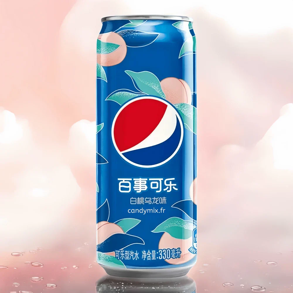 PEPSI Cola Soda (Peach Oolong Flavor) 330ml