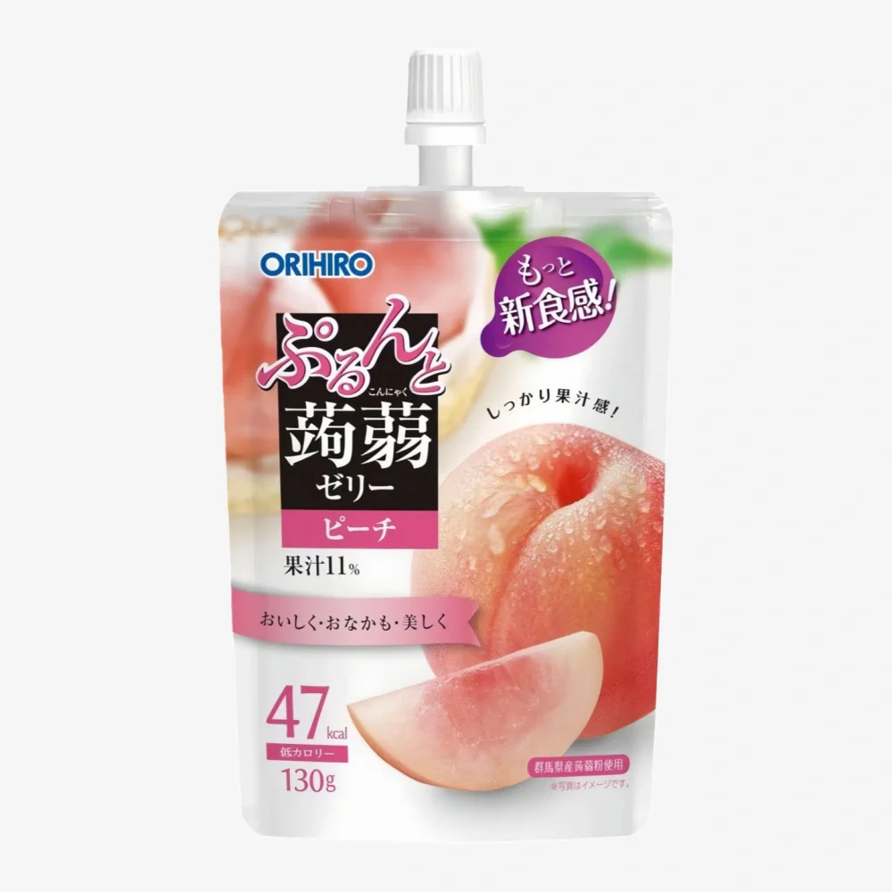 ORIHIRO Konjac Jelly Drink Peach Flavor 130g