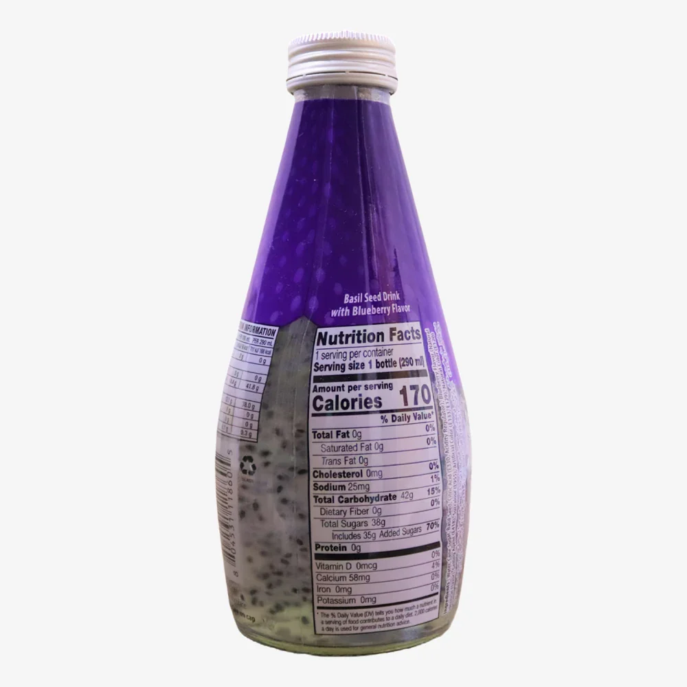 TEPTIP Basil Seed Drink Blueberry Flavor 290ml