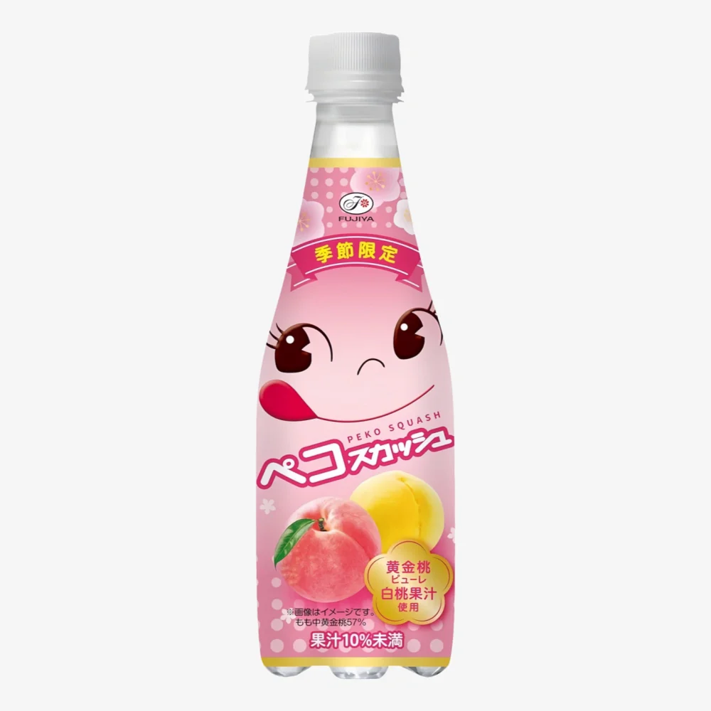 FUJIYA Peko Squash Peach Juice 410ml