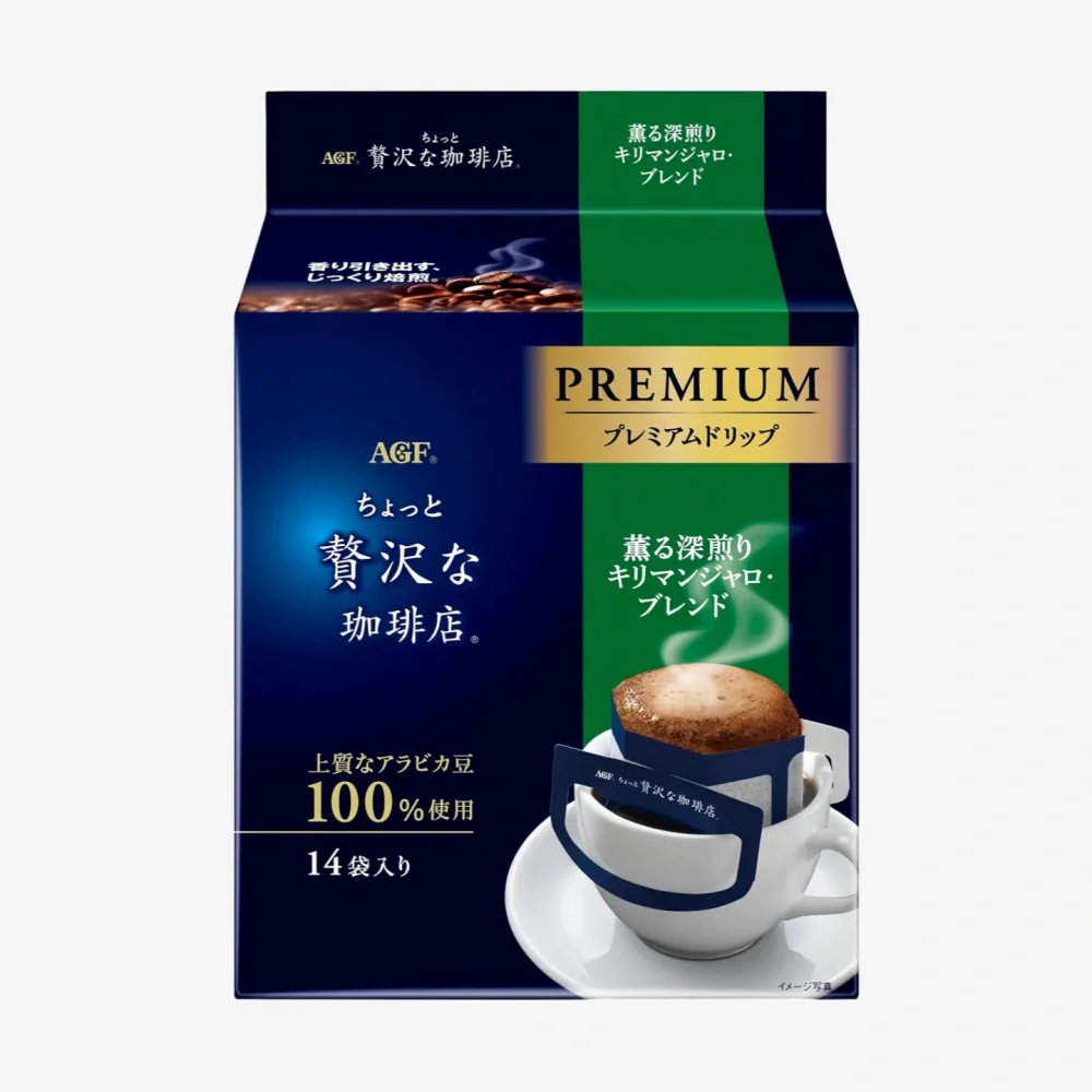 AGF Premium Drip Kilimanjaro Blend Green 112g