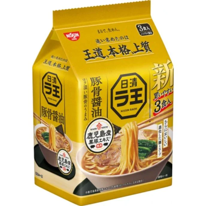 Nissin Raoh Ramen 3pcs (Soy Sauce Flavor)