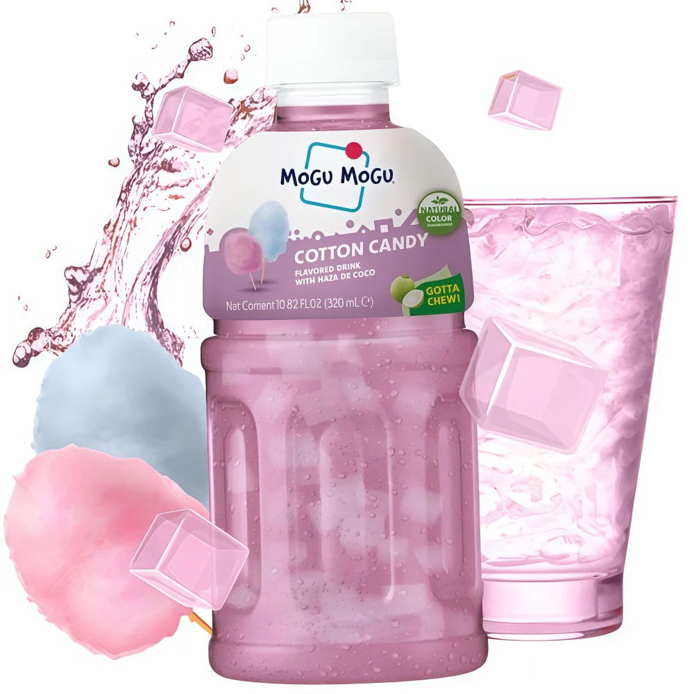 MOGU MOGU Nata de Coco Cotton Candy Flavor Drink 320ml