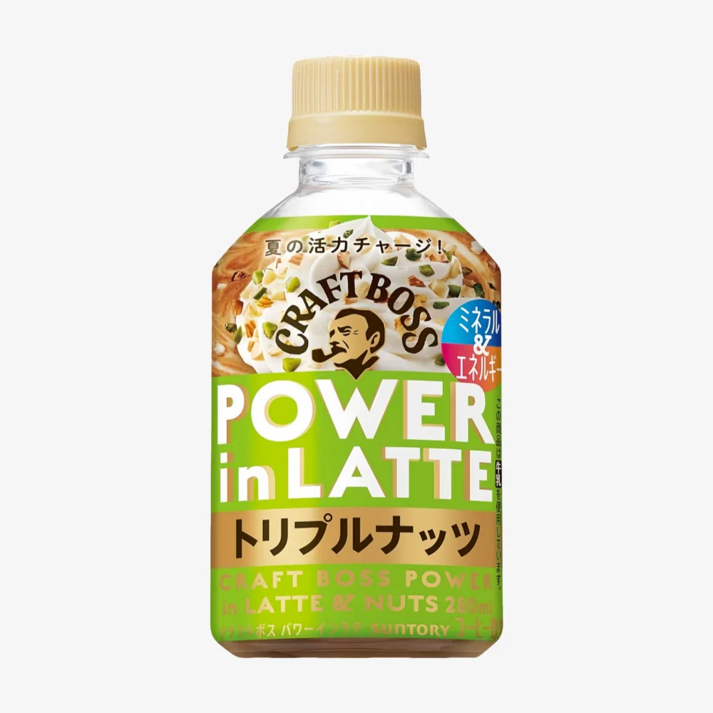 SUNTORY Craft Boss Power-in Latte Triple Nuts Flavor 280g