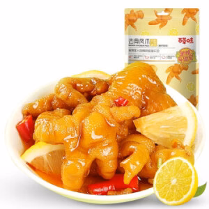 BAICAOWEI BONELESS CHICKEN FEET LEMON FLAVOR 135G