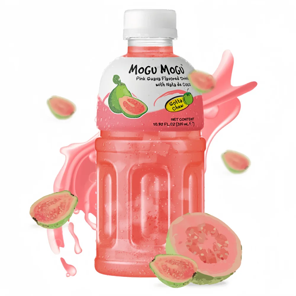 MOGU MOGU Nata de Coco Pink Guava Flavor Drink 320ml