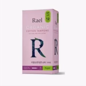 RAEL Organic Cotton Sanitary Tampons Super 12pcs