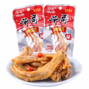 Ping Ge Duck Paw Meat Snack Spicy 26g