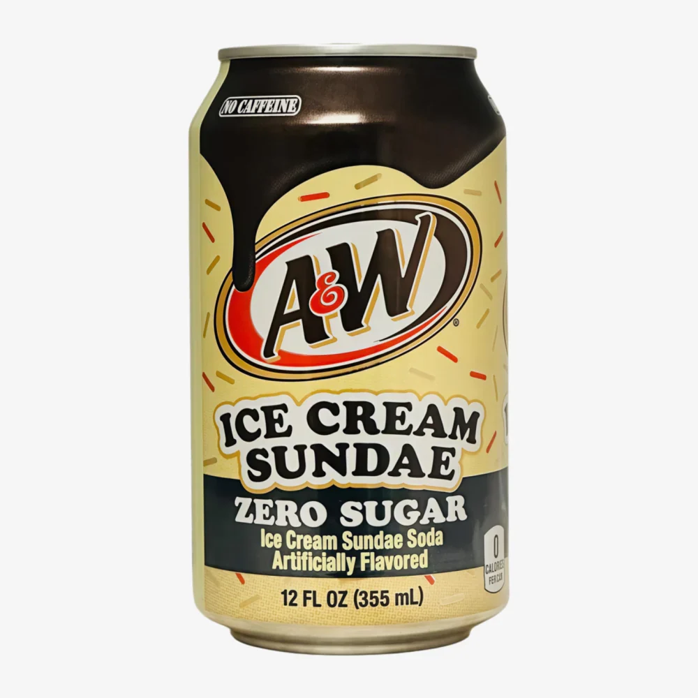 A&W Zero Ice Cream Sundae Cans 355ml